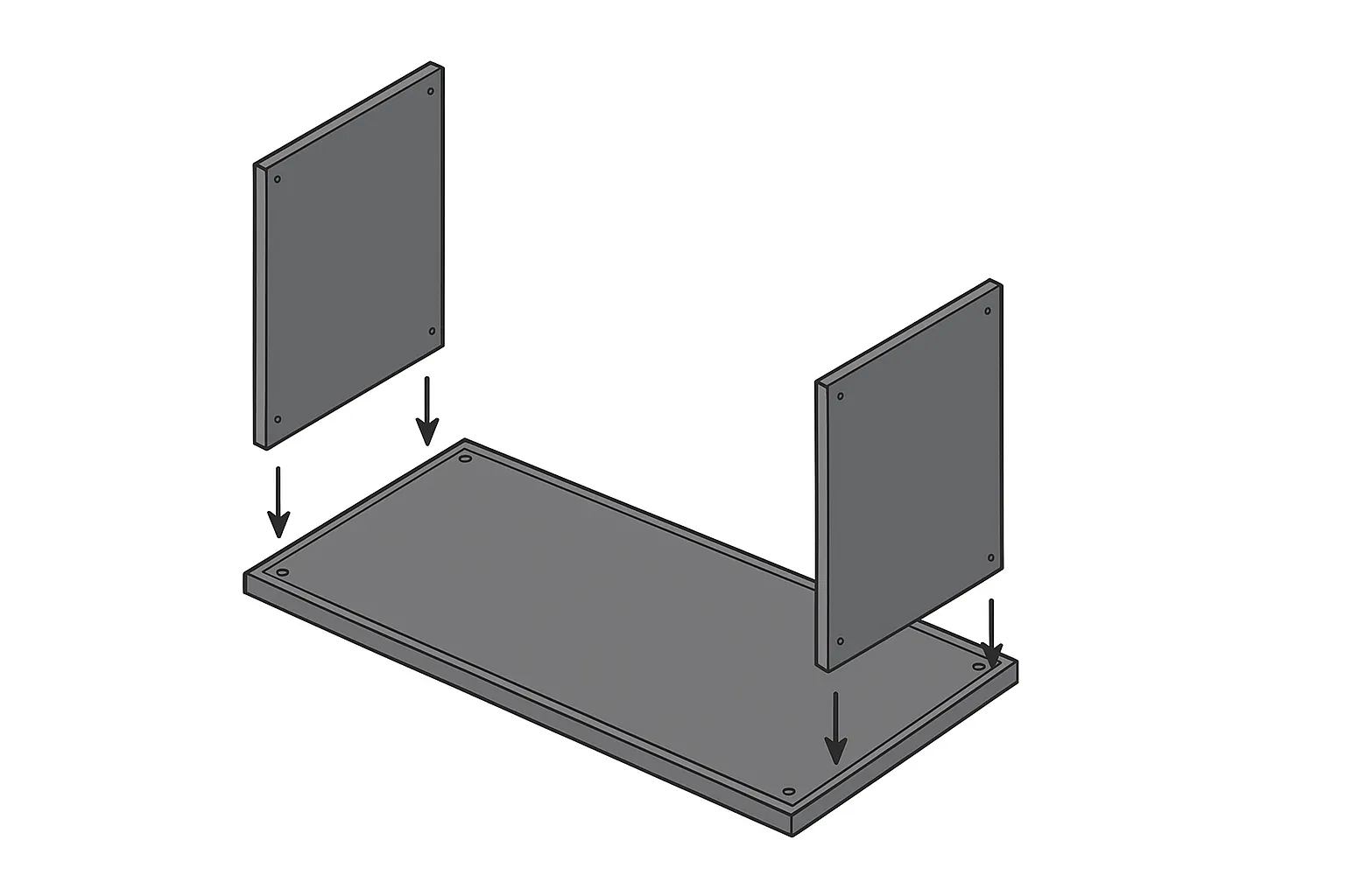 Assembling the PVC base and side panels of a 120 gallon 4x2x2 reptile enclosure