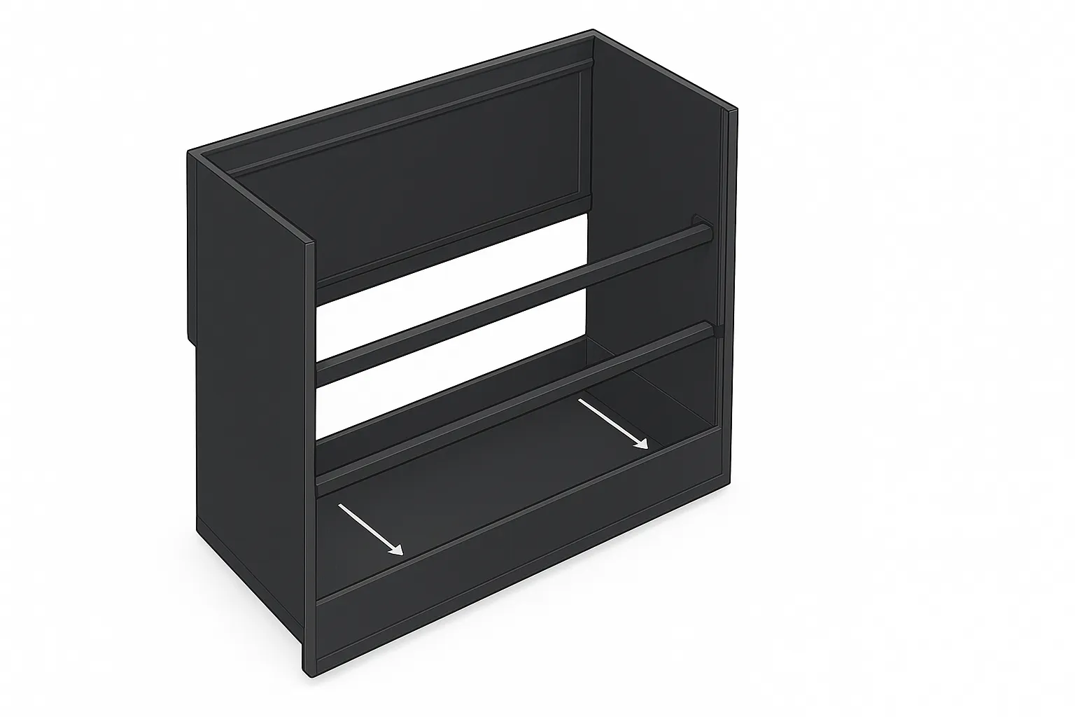 Sliding the back panel into grooves and installing support bars on a 120 gallon PVC reptile cage