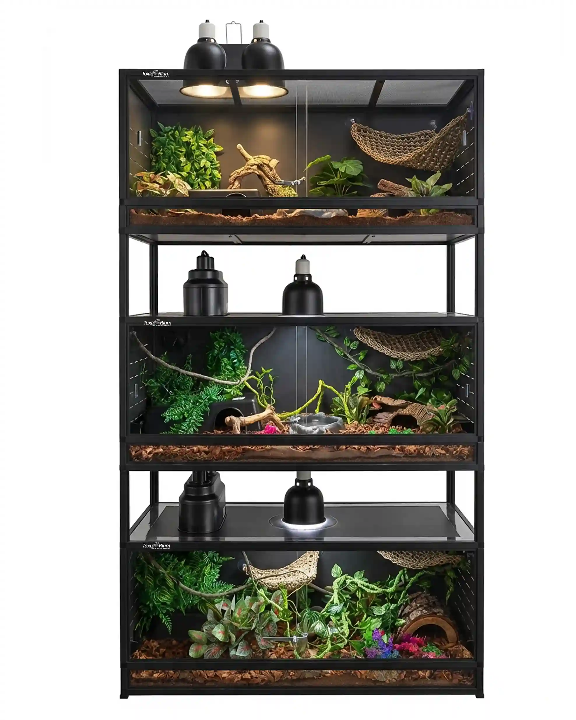 Stackable PVC Reptile Cage System