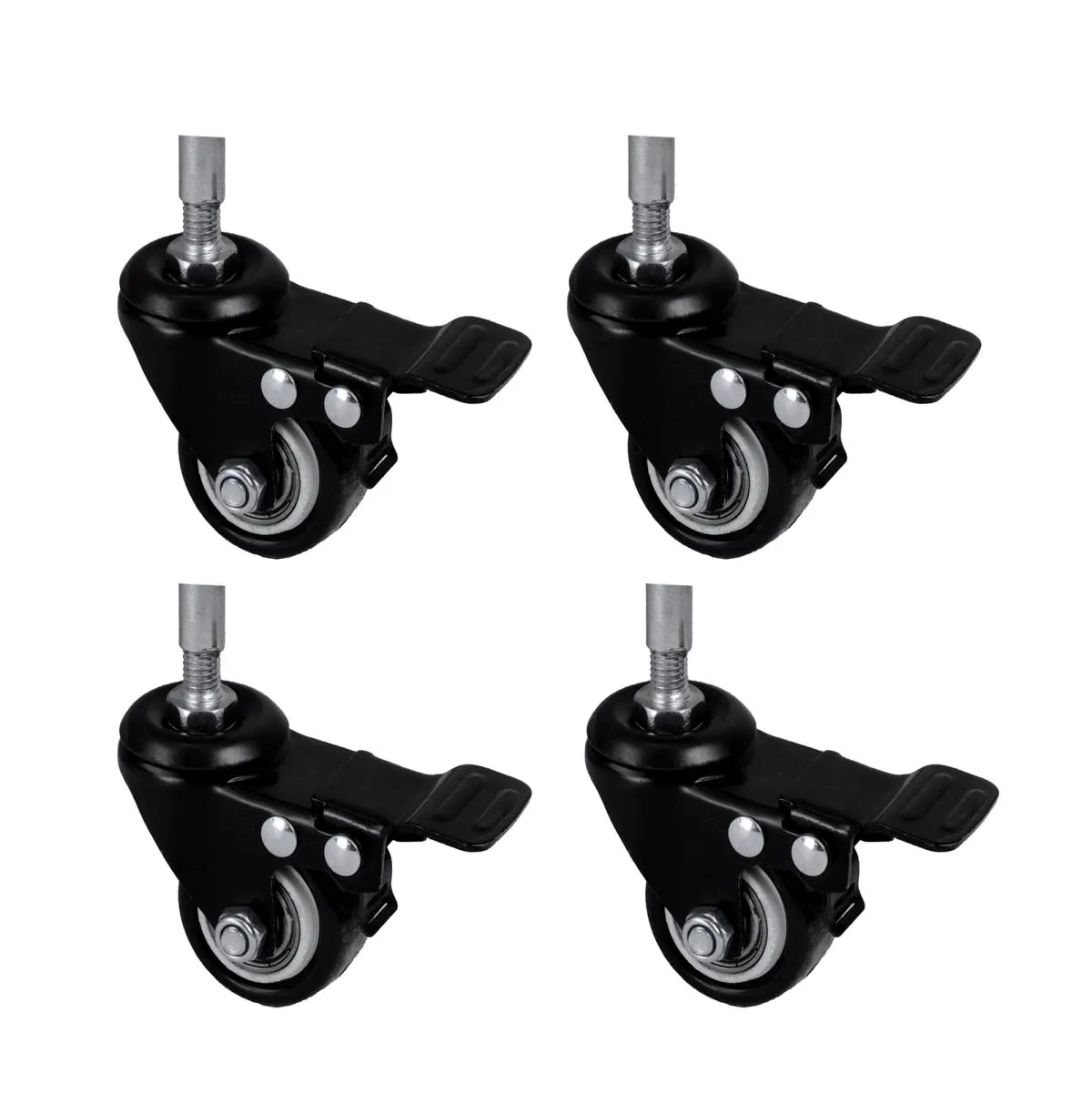 Toxirium Reptile Enclosure Base Wheels, black metal with locks.