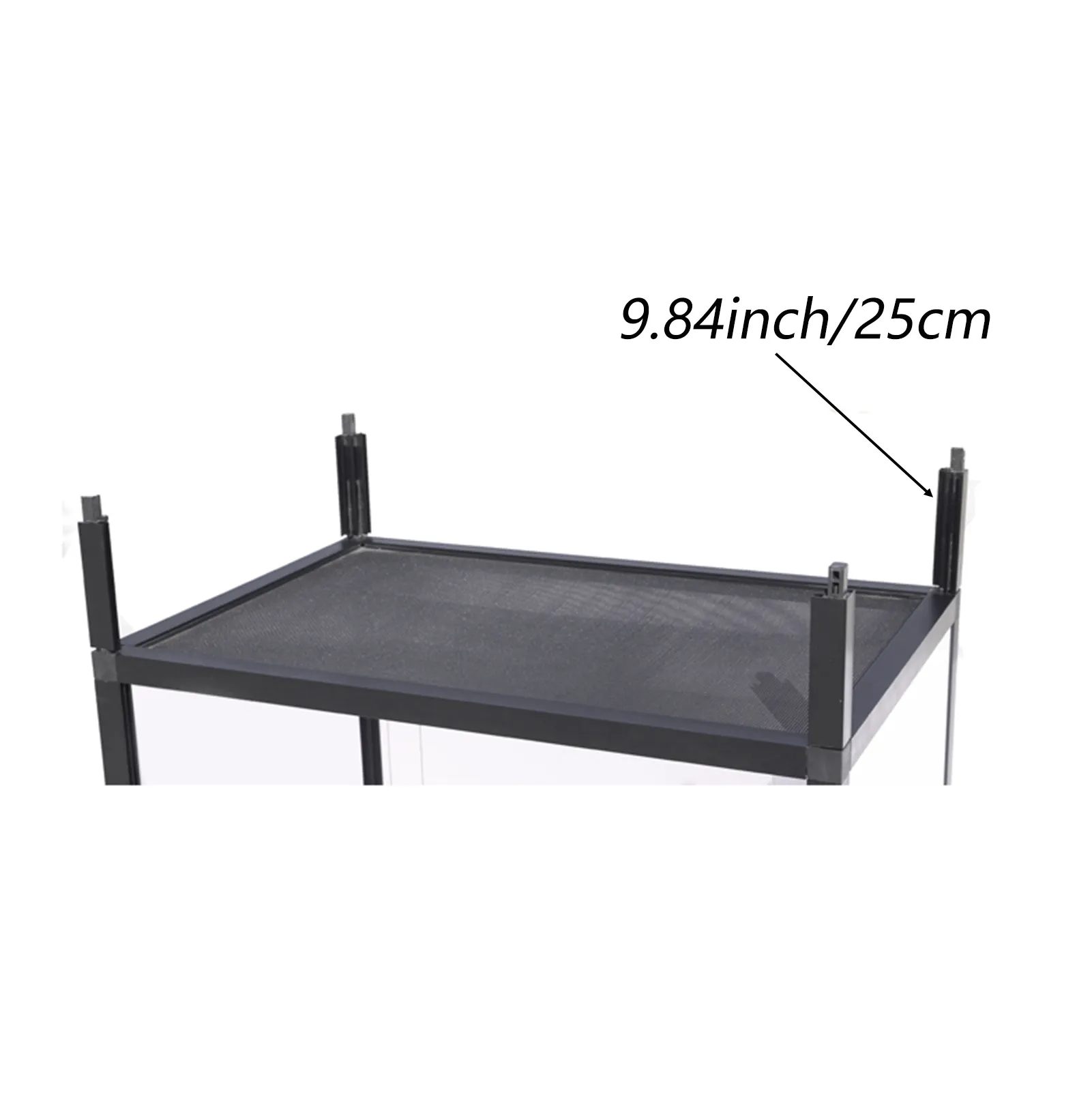 Toxirium black reptile enclosure spacer, 9.84 inches.