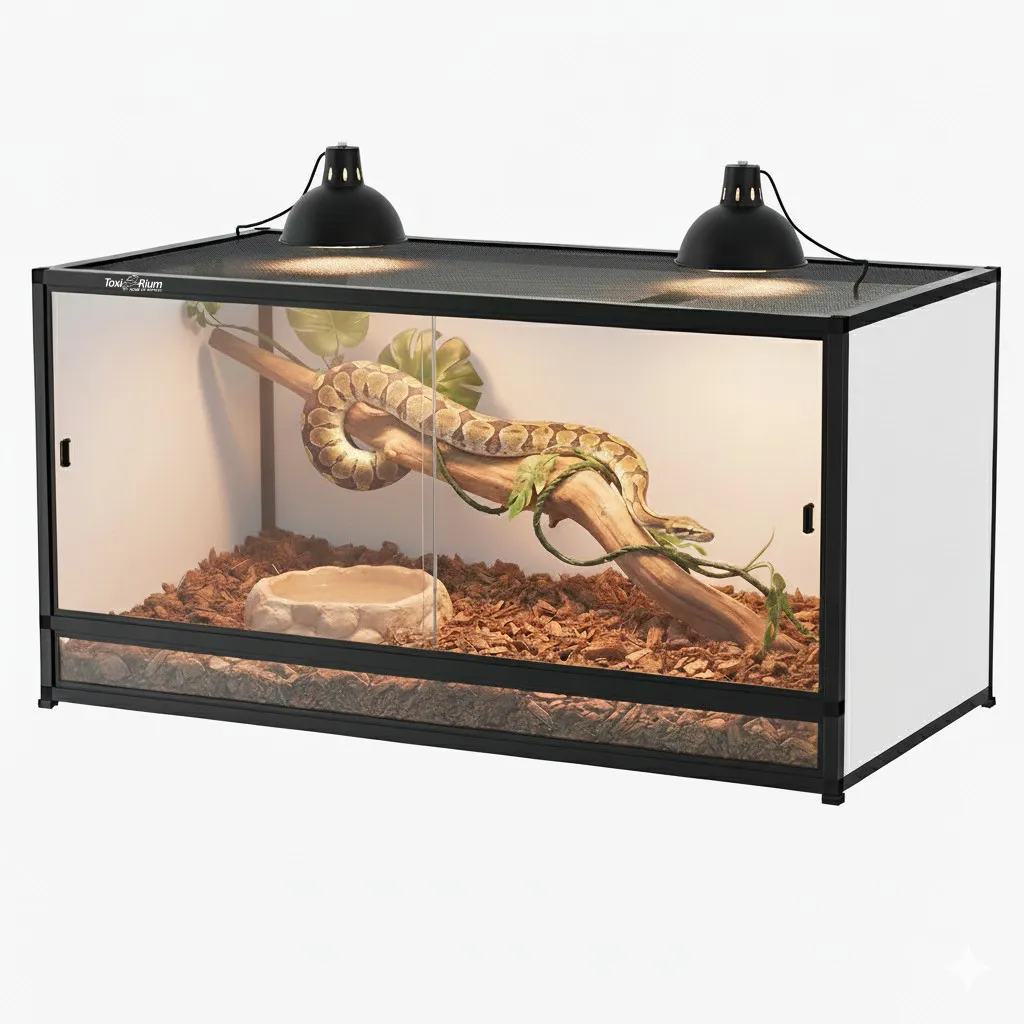 120 Gallon PVC Reptile Enclosure for Bearded Dragons