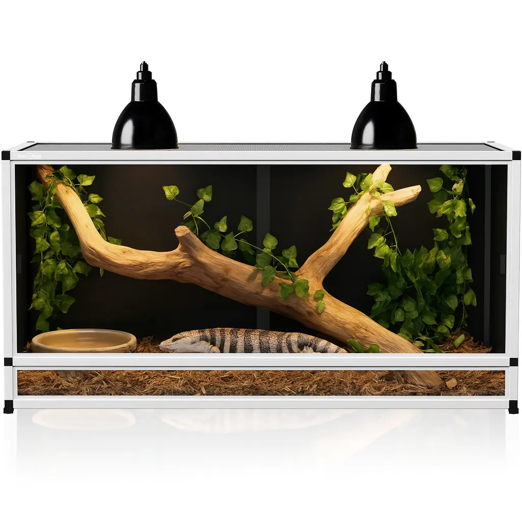 Ideal Blue Tongue Skink PVC Enclosure Setup