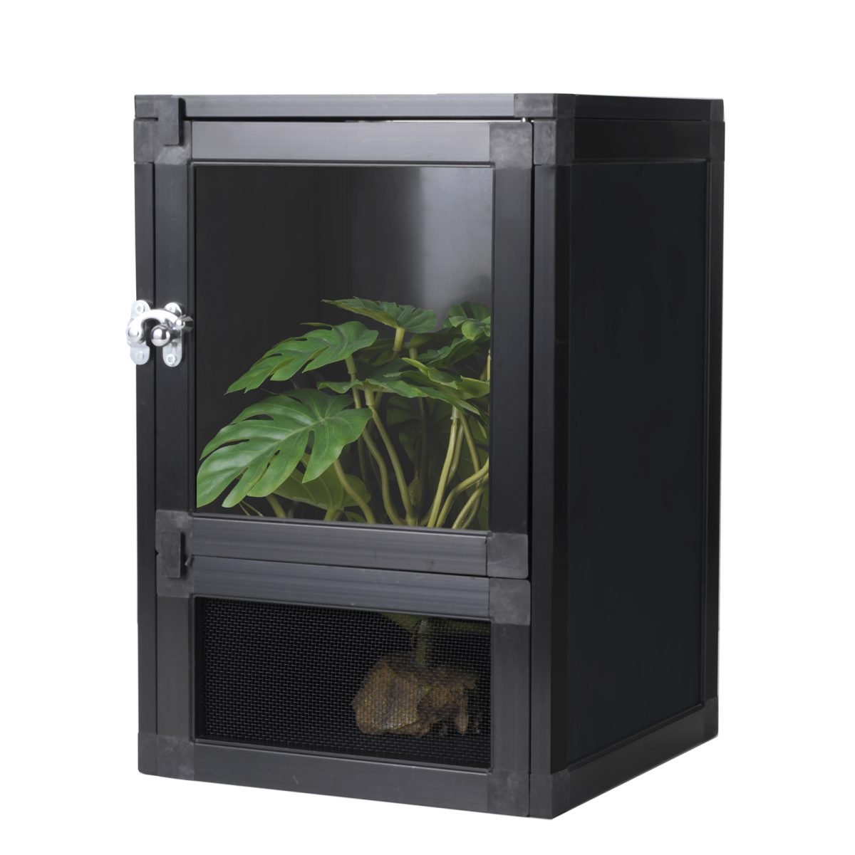 Black PVC with acrylic door