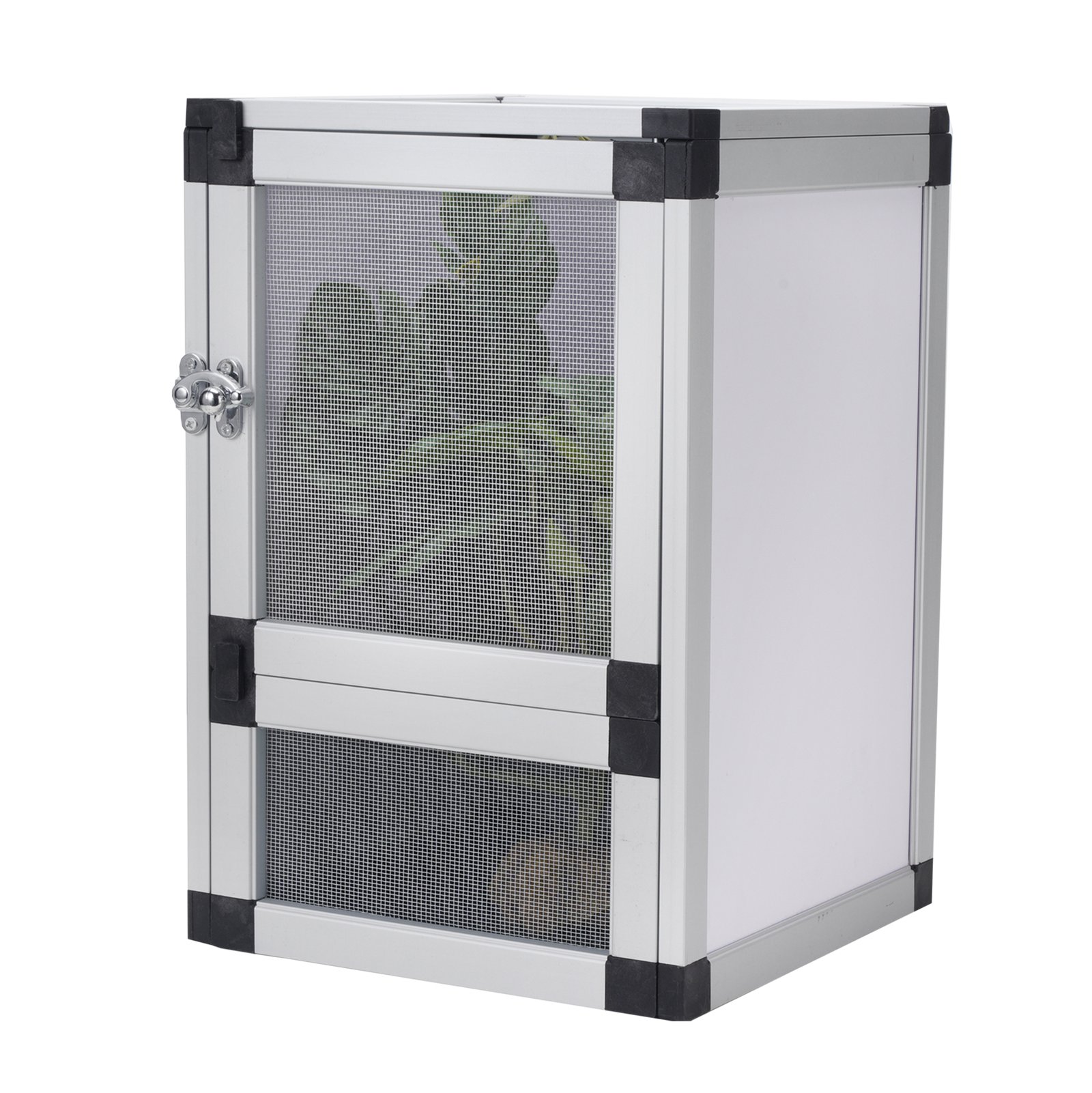 White PVC with screen door